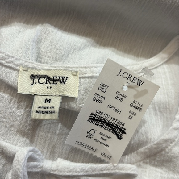 NWT J. Crew Factory Fringe Beach Tunic Sz M - Picture 9 of 10